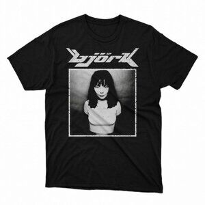 Bjork Shirt, Retro Unisex Bjork Logo Hip Hop Tee